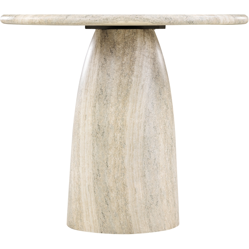Meridian Furniture Cosenza Travertine Concrete Indoor/Outdoor Counter High Table