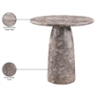 Meridian Furniture Cosenza Brown Concrete Indoor/Outdoor Counter Table