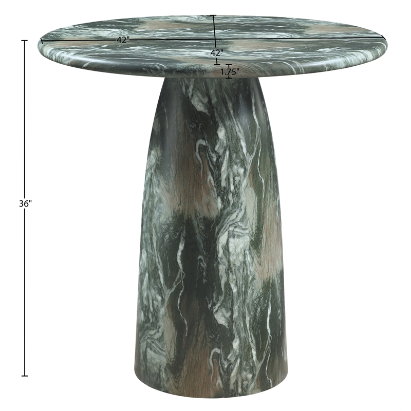 Meridian Furniture Cosenza Green Concrete Indoor/Outdoor Counter Height Table