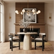 Meridian Furniture Cosenza Travertine Concrete Indoor/Outdoor Counter Table