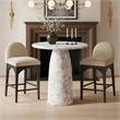 Meridian Furniture Cosenza White Concrete Indoor/Outdoor Counter HT Table