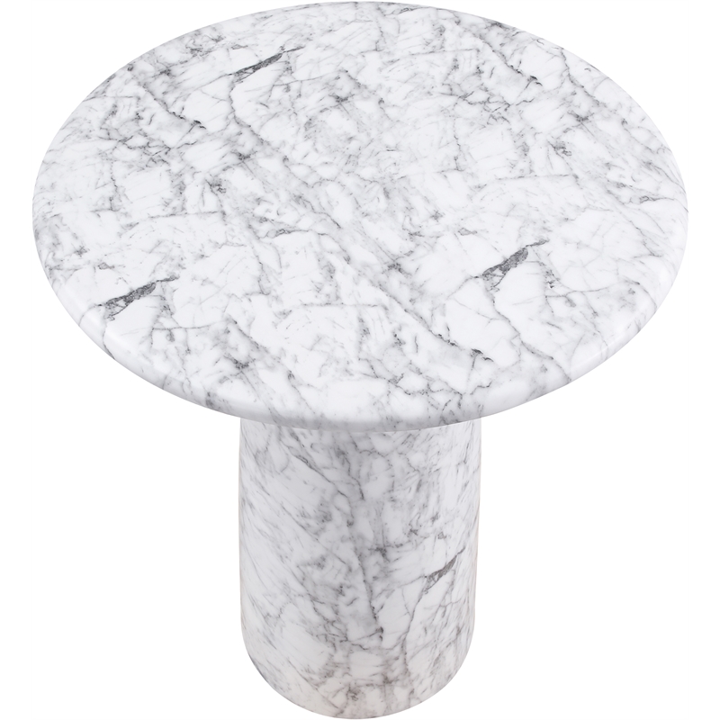 Meridian Furniture Cosenza White Concrete Indoor/Outdoor Counter Height Table