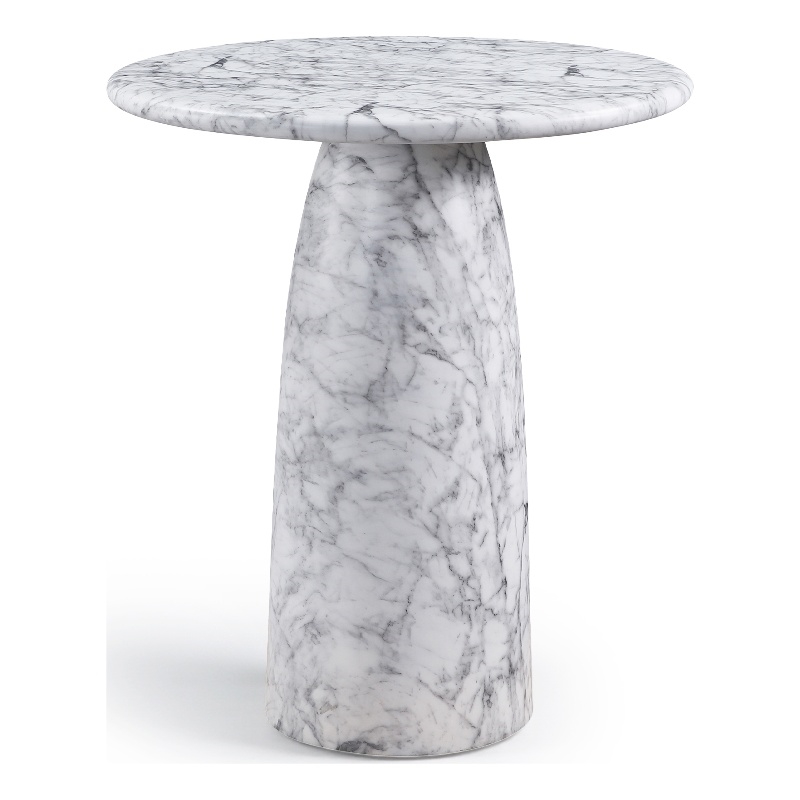 Meridian Furniture Cosenza White Concrete Indoor/Outdoor Counter Height Table