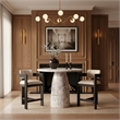 Meridian Furniture Cosenza White Concrete Indoor/Outdoor Counter Table