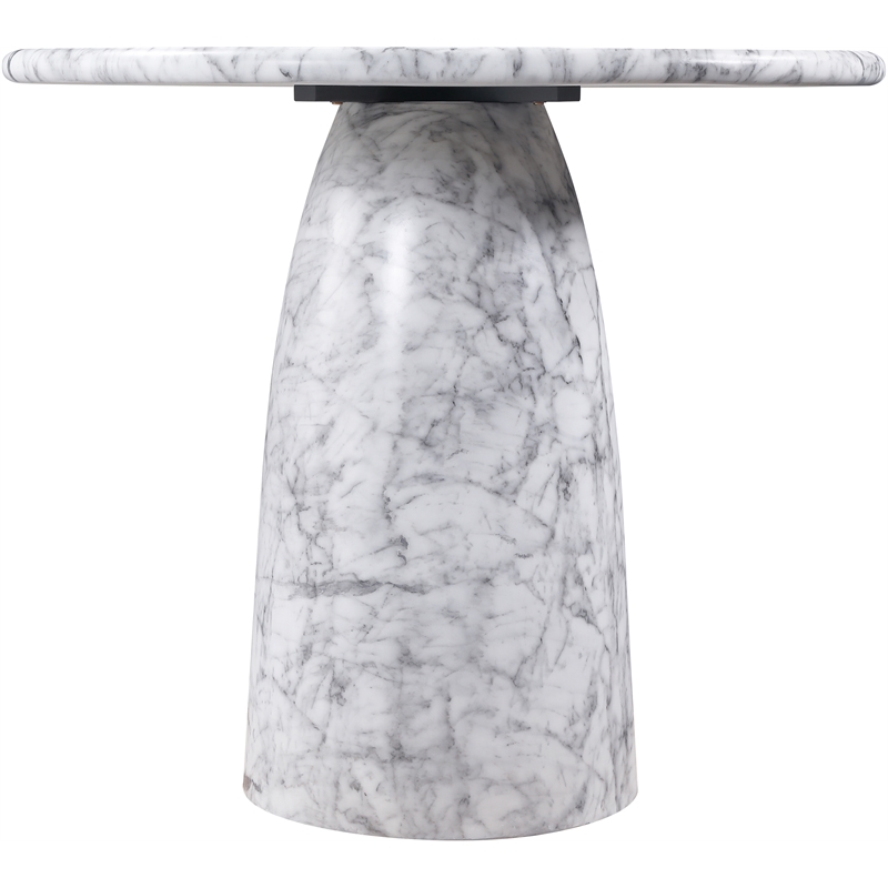 Meridian Furniture Cosenza White Concrete Indoor/Outdoor Counter Height Table