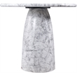 Meridian Furniture Cosenza White Concrete Indoor/Outdoor Counter Table
