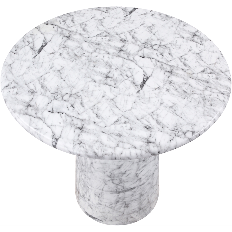 Meridian Furniture Cosenza White Concrete Indoor/Outdoor Counter Height Table