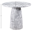 Meridian Furniture Cosenza White Concrete Indoor/Outdoor Counter Table