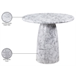 Meridian Furniture Cosenza White Concrete Indoor/Outdoor Counter Table