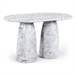 Meridian Furniture Cosenza White Concrete Indoor/Outdoor Counter Height Table