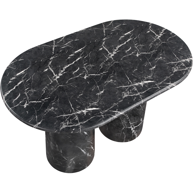 Meridian Furniture Cosenza Black Concrete Indoor/Outdoor Counter Height Table