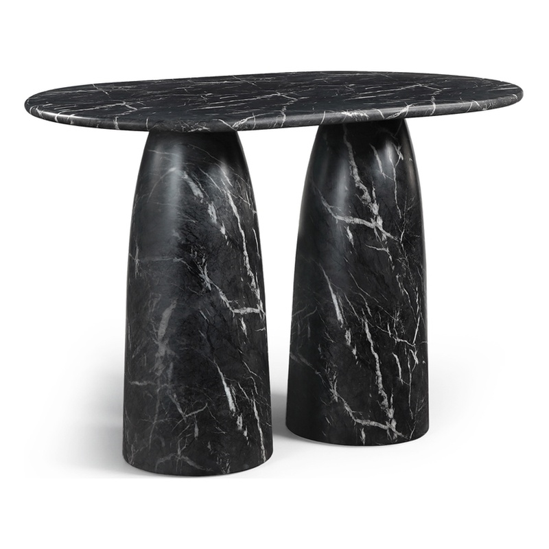 Meridian Furniture Cosenza Black Concrete Indoor/Outdoor Counter Height Table