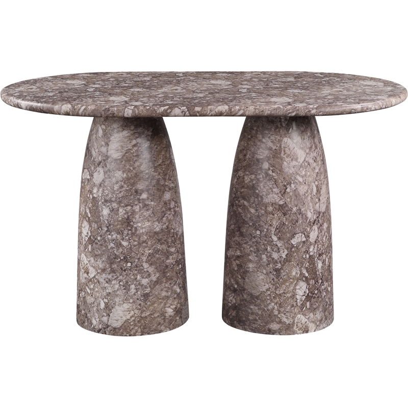Meridian Furniture Cosenza Brown Concrete Indoor/Outdoor Counter Height Table