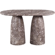 Meridian Furniture Cosenza Brown Concrete Indoor/Outdoor Counter Height Table