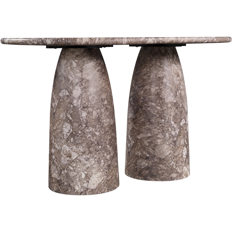 Meridian Furniture Cosenza Brown Concrete Indoor/Outdoor Counter Height Table