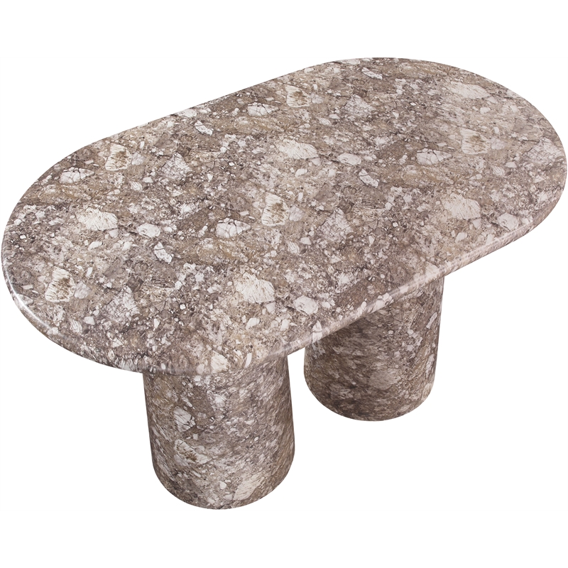 Meridian Furniture Cosenza Brown Concrete Indoor/Outdoor Counter Height Table