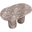 Meridian Furniture Cosenza Brown Concrete Indoor/Outdoor Counter Height Table