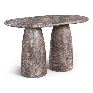 Meridian Furniture Cosenza Brown Concrete Indoor/Outdoor Counter Height Table