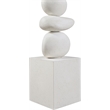 Meridian Furniture Torix Cream Concrete Sculpture