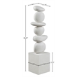 Meridian Furniture Torix Cream Concrete Sculpture