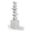 Meridian Furniture Torix Cream Concrete Sculpture