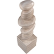 Meridian Furniture Torix Travertine Concrete Sculpture