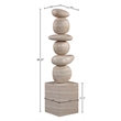 Meridian Furniture Torix Travertine Concrete Sculpture