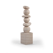 Meridian Furniture Torix Travertine Concrete Sculpture