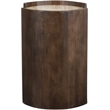 Meridian Furniture Solstice Brown Travertine And Mango Wood End Table