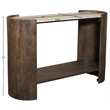 Meridian Furniture Solstice Brown Travertine And Mango Wood Console Table