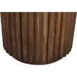 Meridian Furniture Elvira Beige / Brown Marble And Mango Wood End Table