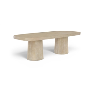 Meridian Furniture Woodhaven 95.5&quot Natural Solid Wood And Veneer Dining Table