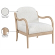 Meridian Furniture Helmsley Cream Performance Fabric Upholstered Accent Chair