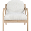 Meridian Furniture Helmsley Cream Performance Fabric Upholstered Accent Chair