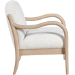 Meridian Furniture Helmsley Cream Performance Fabric Upholstered Accent Chair