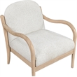Meridian Furniture Helmsley Cream Performance Fabric Upholstered Accent Chair