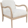 Meridian Furniture Helmsley Cream Performance Fabric Upholstered Accent Chair