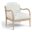 Meridian Furniture Helmsley Cream Performance Fabric Upholstered Accent Chair