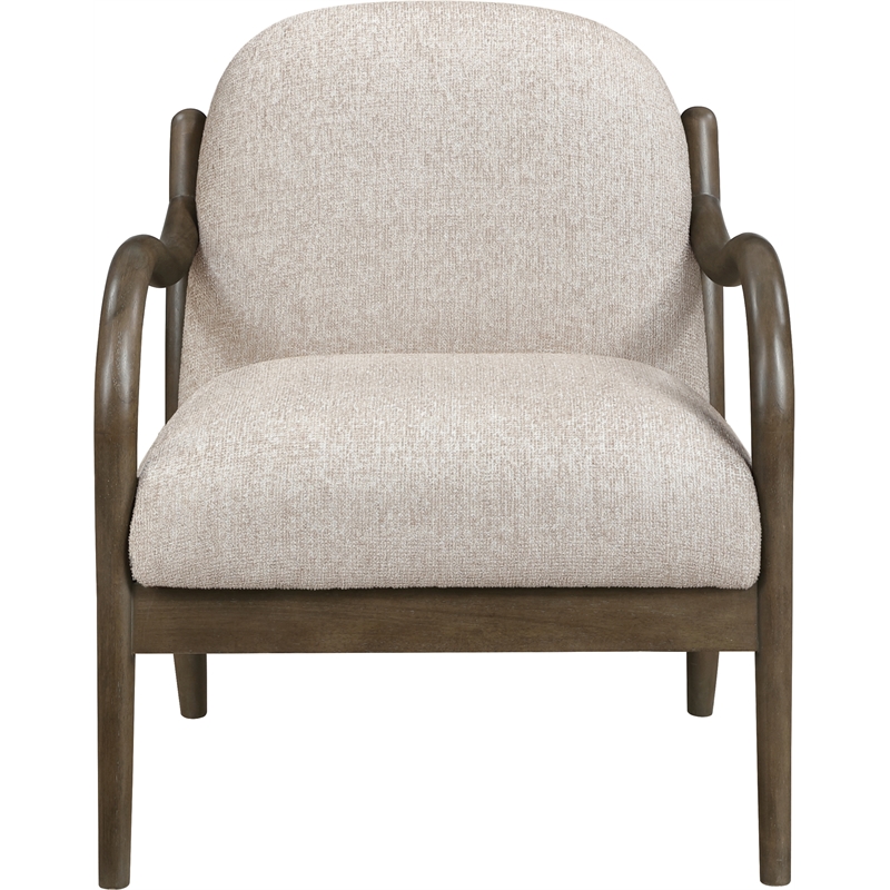 Meridian Furniture Helmsley Beige Performance Fabric Upholstered Accent Chair