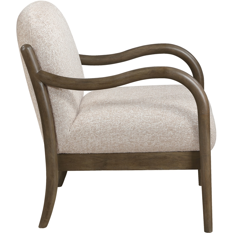 Meridian Furniture Helmsley Beige Performance Fabric Upholstered Accent Chair