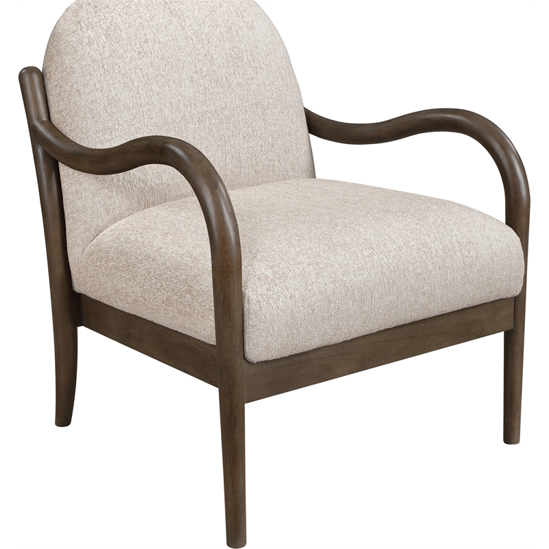 Meridian Furniture Helmsley Beige Performance Fabric Upholstered Accent Chair