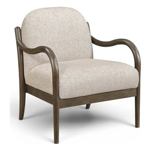 Meridian Furniture Helmsley Beige Performance Fabric Upholstered Accent Chair