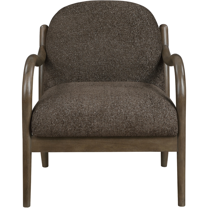 Meridian Furniture Helmsley Brown Performance Fabric Upholstered Accent Chair
