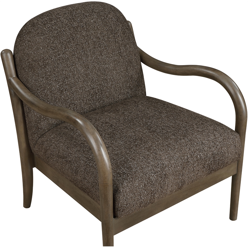 Meridian Furniture Helmsley Brown Performance Fabric Upholstered Accent Chair