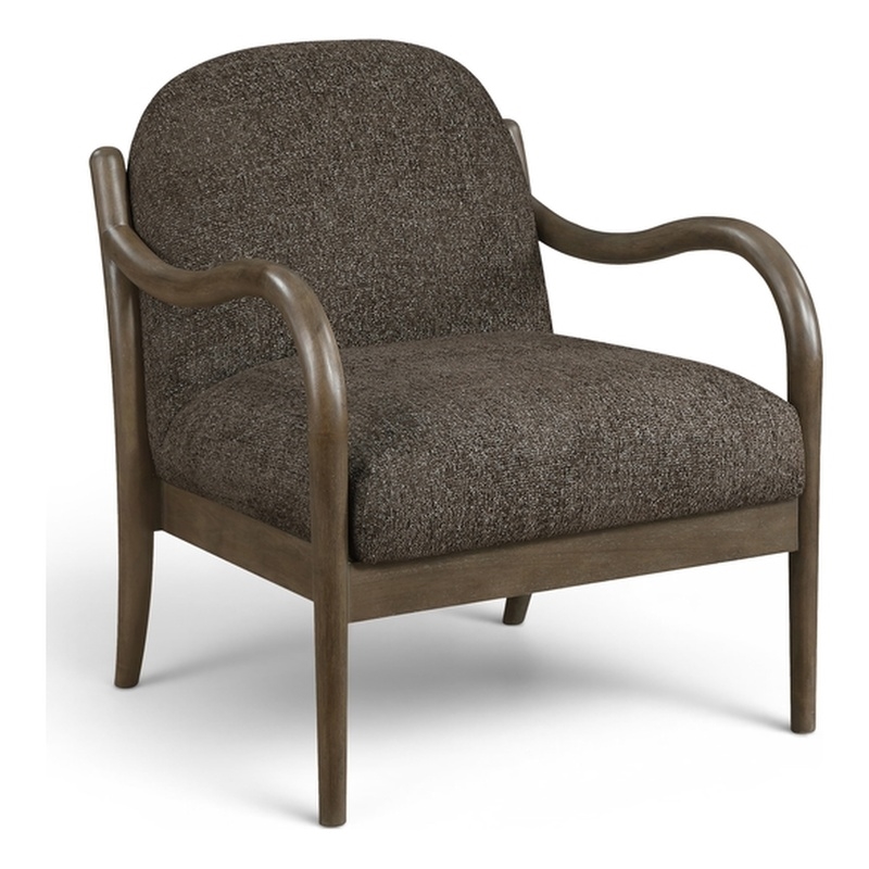 Meridian Furniture Helmsley Brown Performance Fabric Upholstered Accent Chair