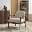 Meridian Furniture Helmsley Cream Performance Fabric Upholstered Accent Chair