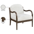 Meridian Furniture Helmsley Cream Performance Fabric Upholstered Accent Chair