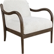 Meridian Furniture Helmsley Cream Performance Fabric Upholstered Accent Chair