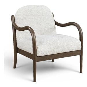 Meridian Furniture Helmsley Cream Performance Fabric Upholstered Accent Chair