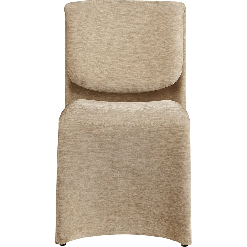 Meridian Furniture Slique Beige Performance Fabric Dining Chair (Set of 2)